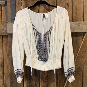 H&M Boho Tribal Patterned Long Sleeve